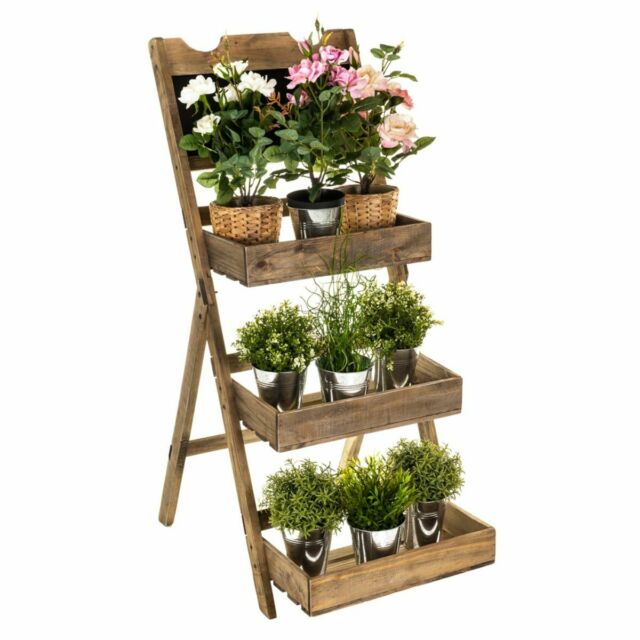 Potted Flower Display Stand - The Burrow Interiors
