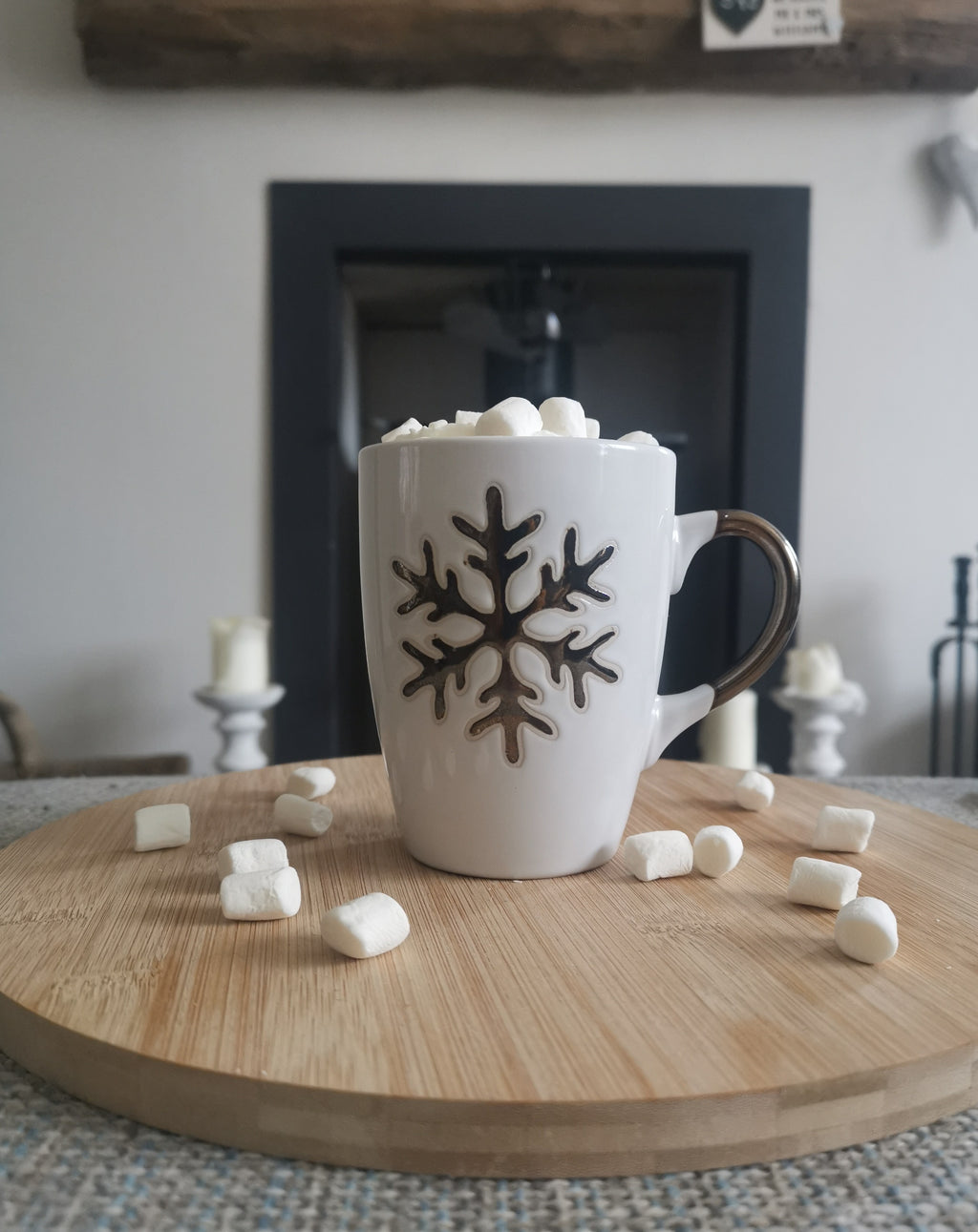 White Snowflake Mug - TBI