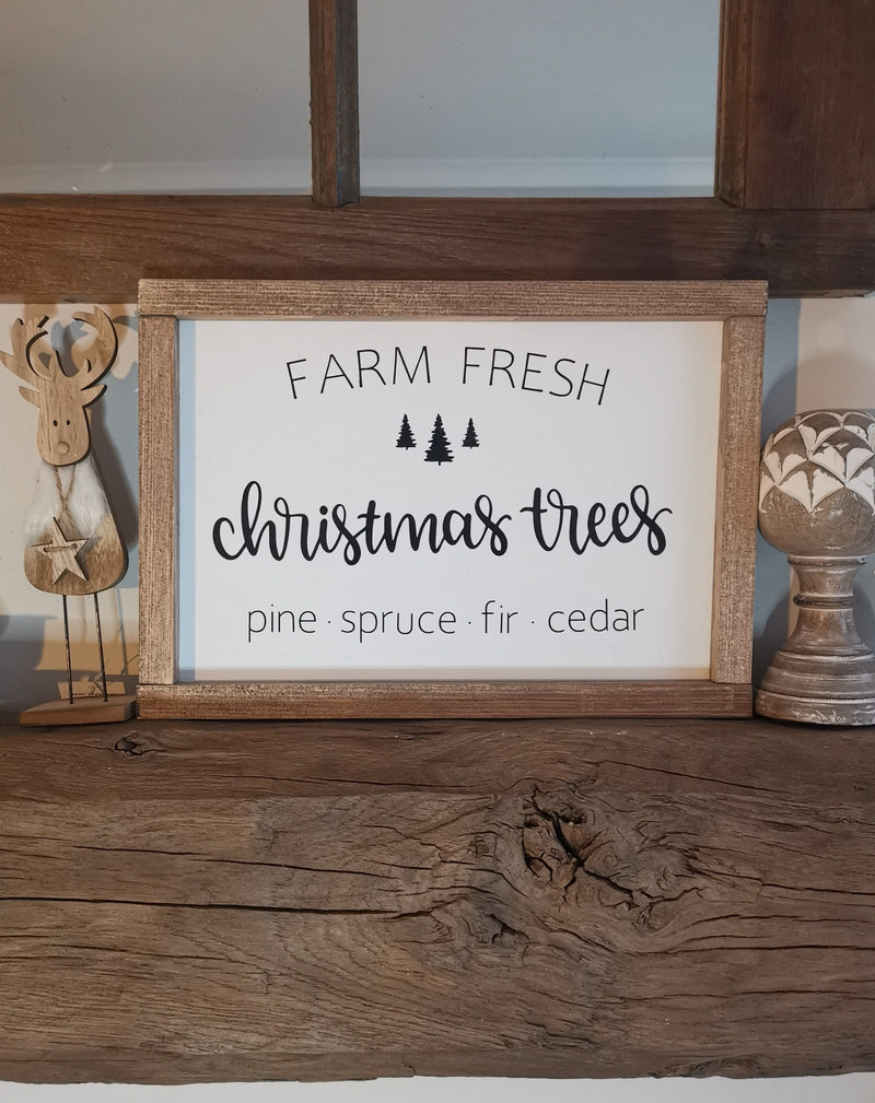 Farm Fresh Christmas Trees Sign - TBI