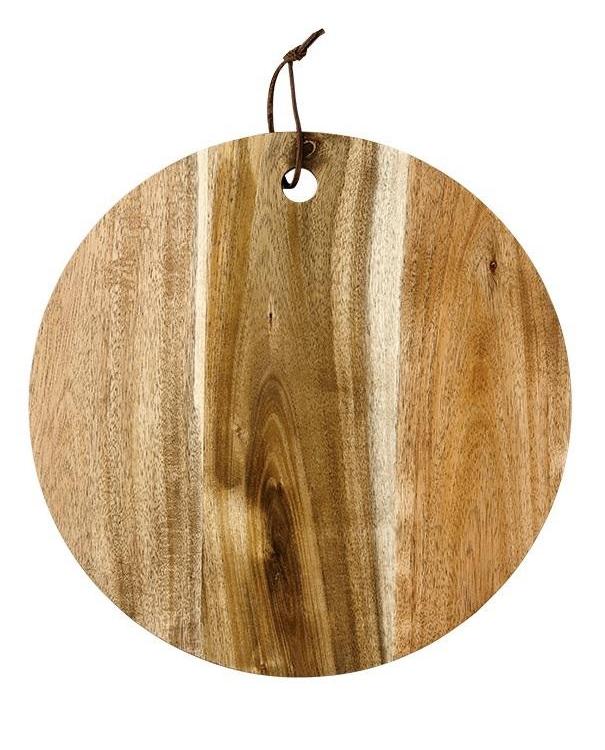 Round Acacia Wood Serving Board | TBI