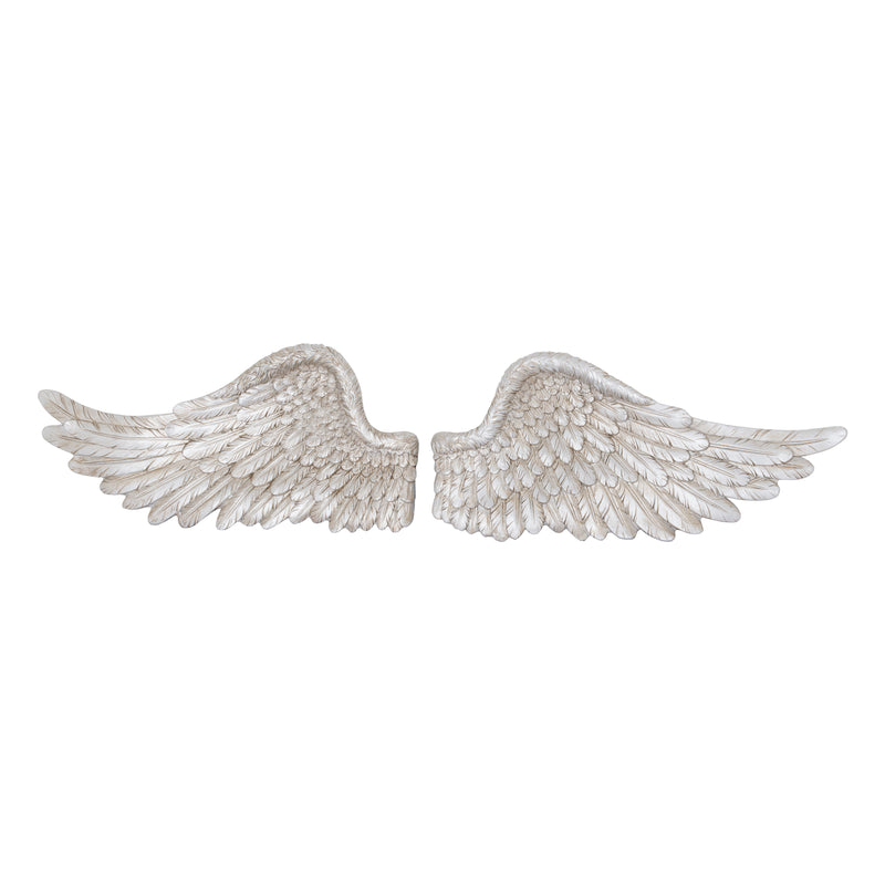 Antique Silver Angel Wings - TBI