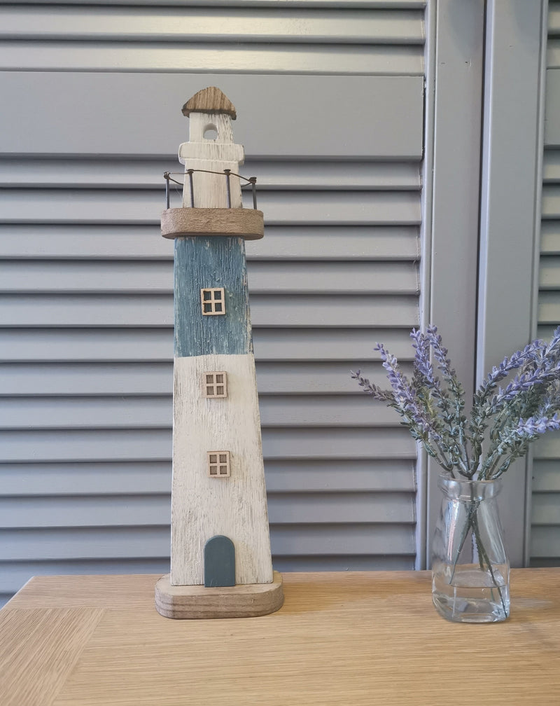 Distressed Wooden Lighthouse - TBI