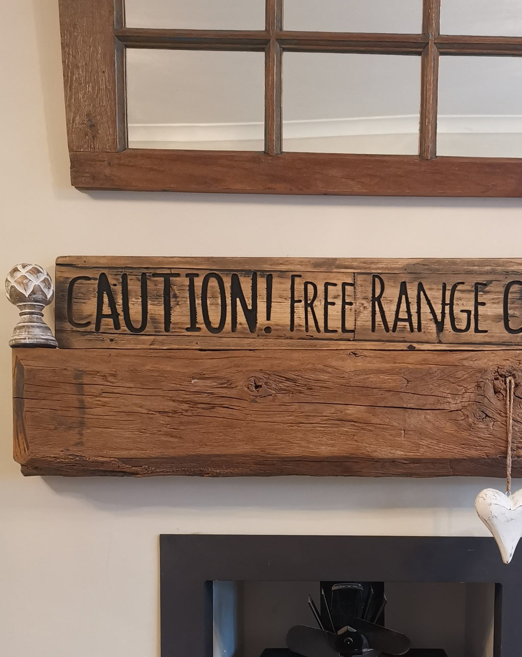 Rustic Free Range Children Sign - The Burrow Interiors
