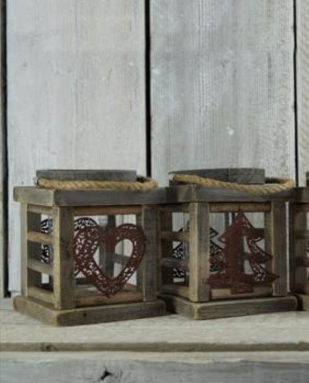 Large Wooden Christmas Lanterns | TBI
