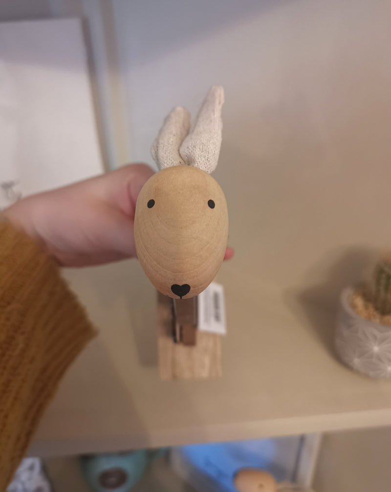 Wooden Spring Rabbit Accessory - The Burrow Interiors