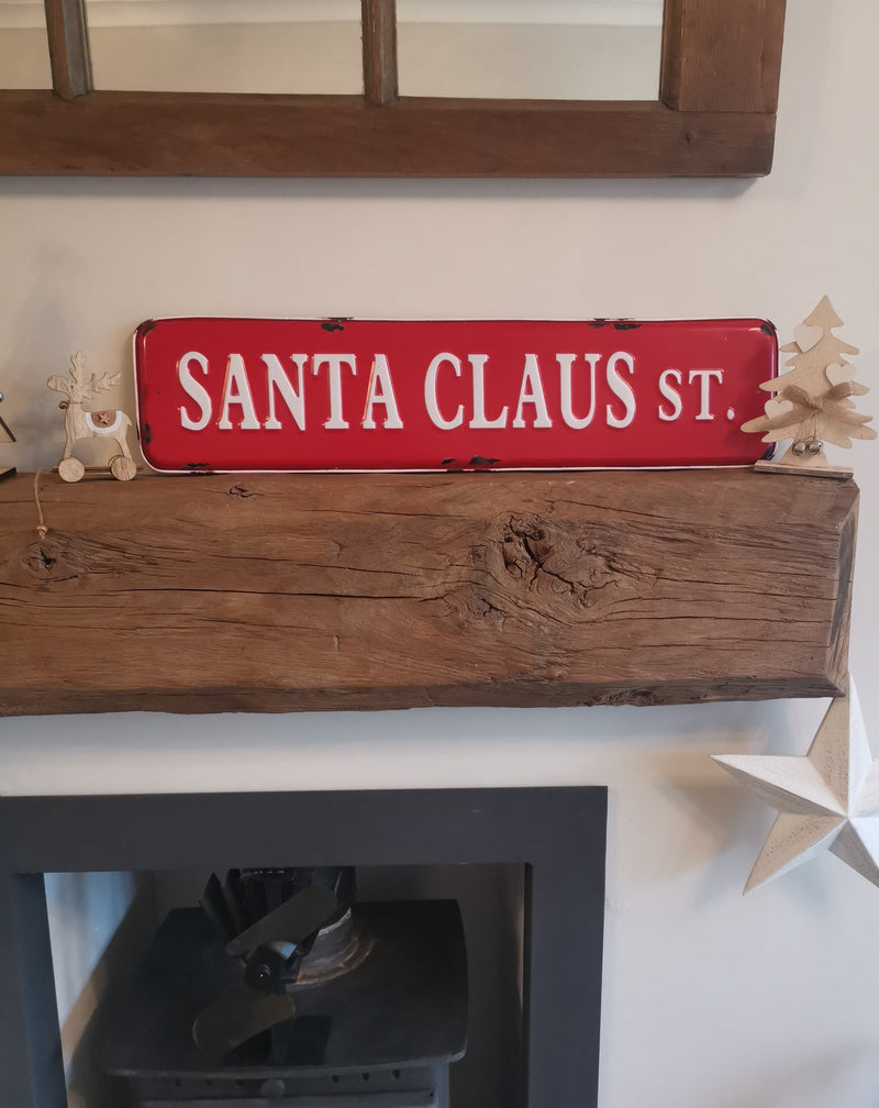 Red Santa Clause St. Plaque - TBI