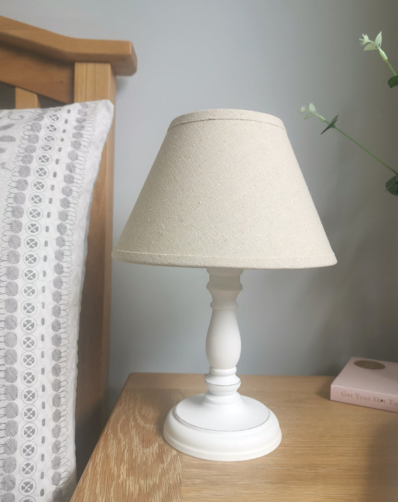 Small White Table Lamp - TBI