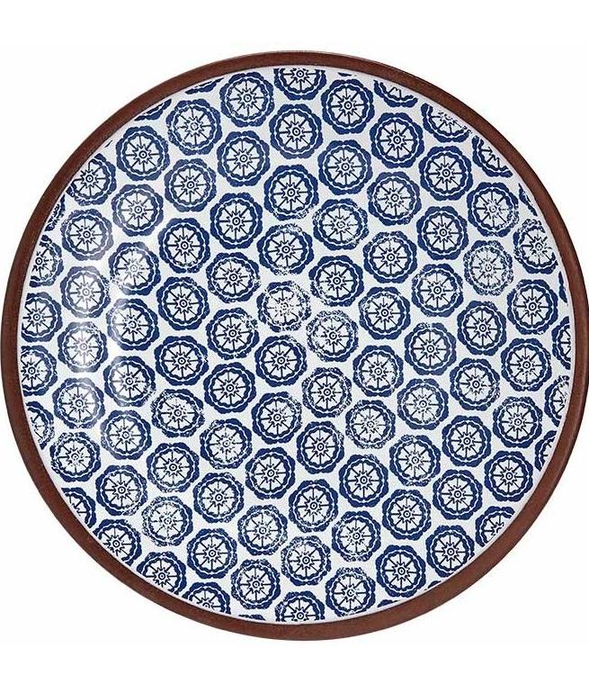 Blue Patterned Tapas Plate | TBI