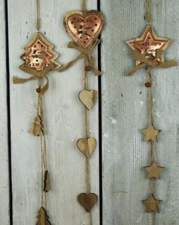 Wooden Christmas Hanging Decorations